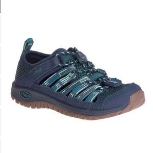 Chaco Kids Outcross 2 Sandals Water Hiking Shoes Blue Teal Unisex Size 3